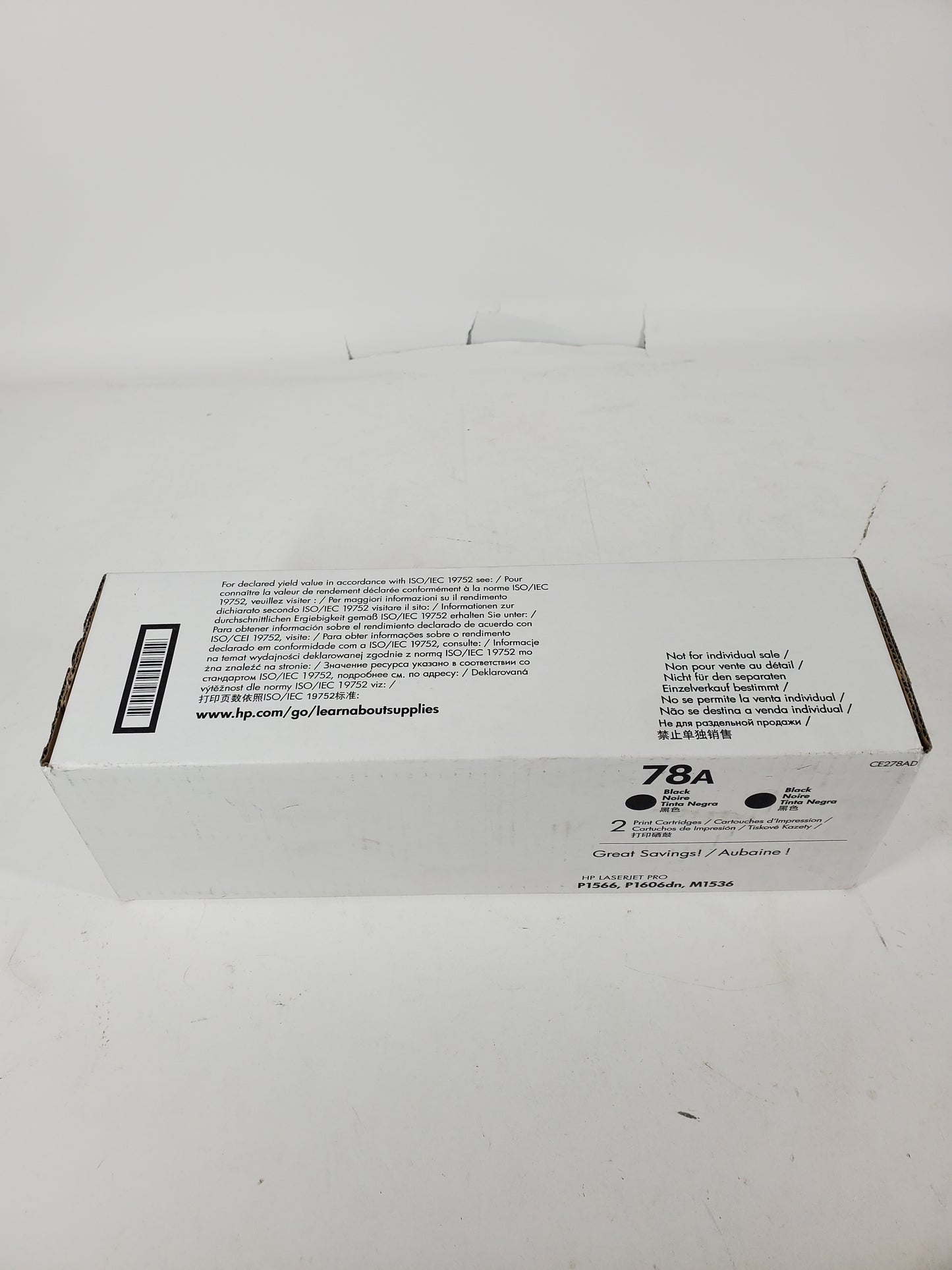 New HP 78a CE278A Black Print Cartridge