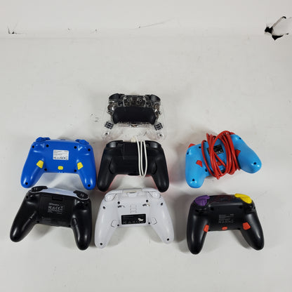 Lot of 7 Aftermarket Gaming Controllers See Description for Models