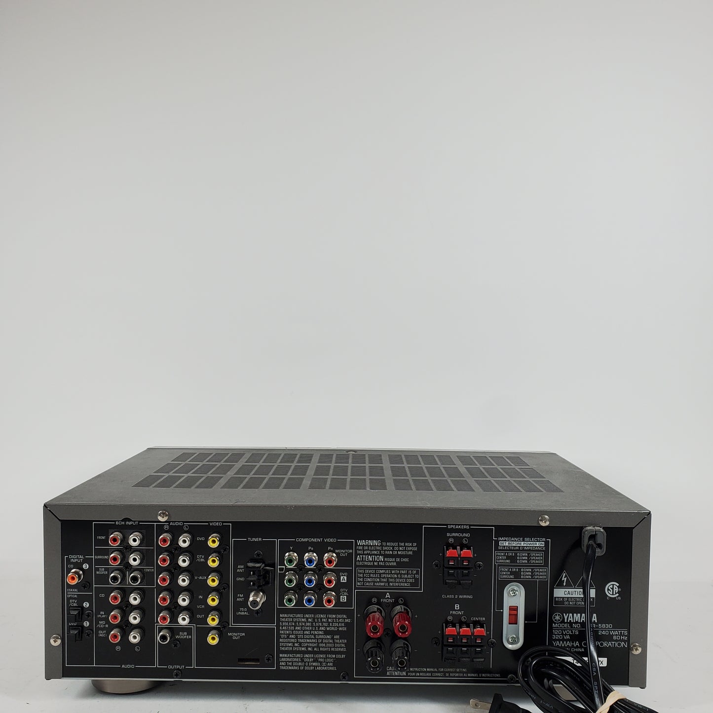 Yamaha HRT-5830 A/V Home Theater Receiver HRT-5830