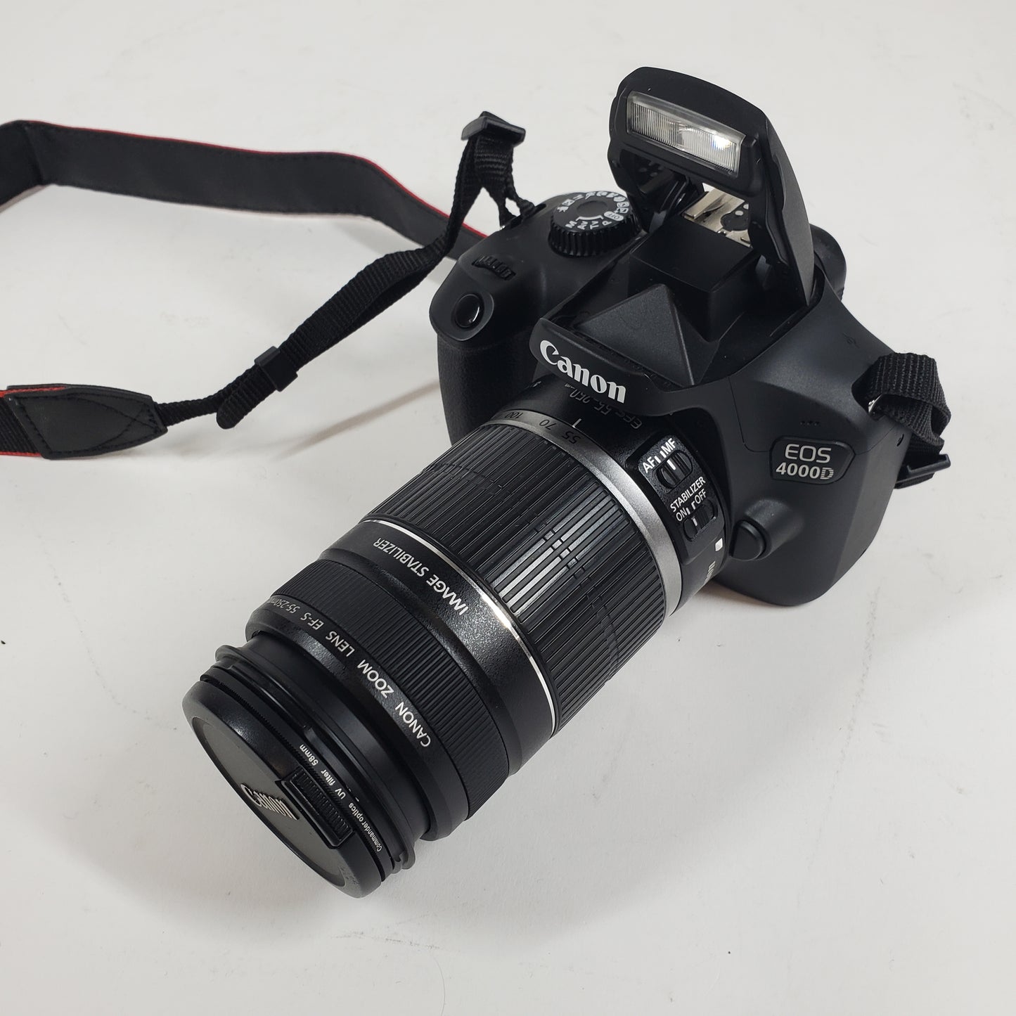 Canon EOS 4000D 18.0MP DSLR Camera + EF-S 55-250mm f/4-5.6 Lens + Accessories