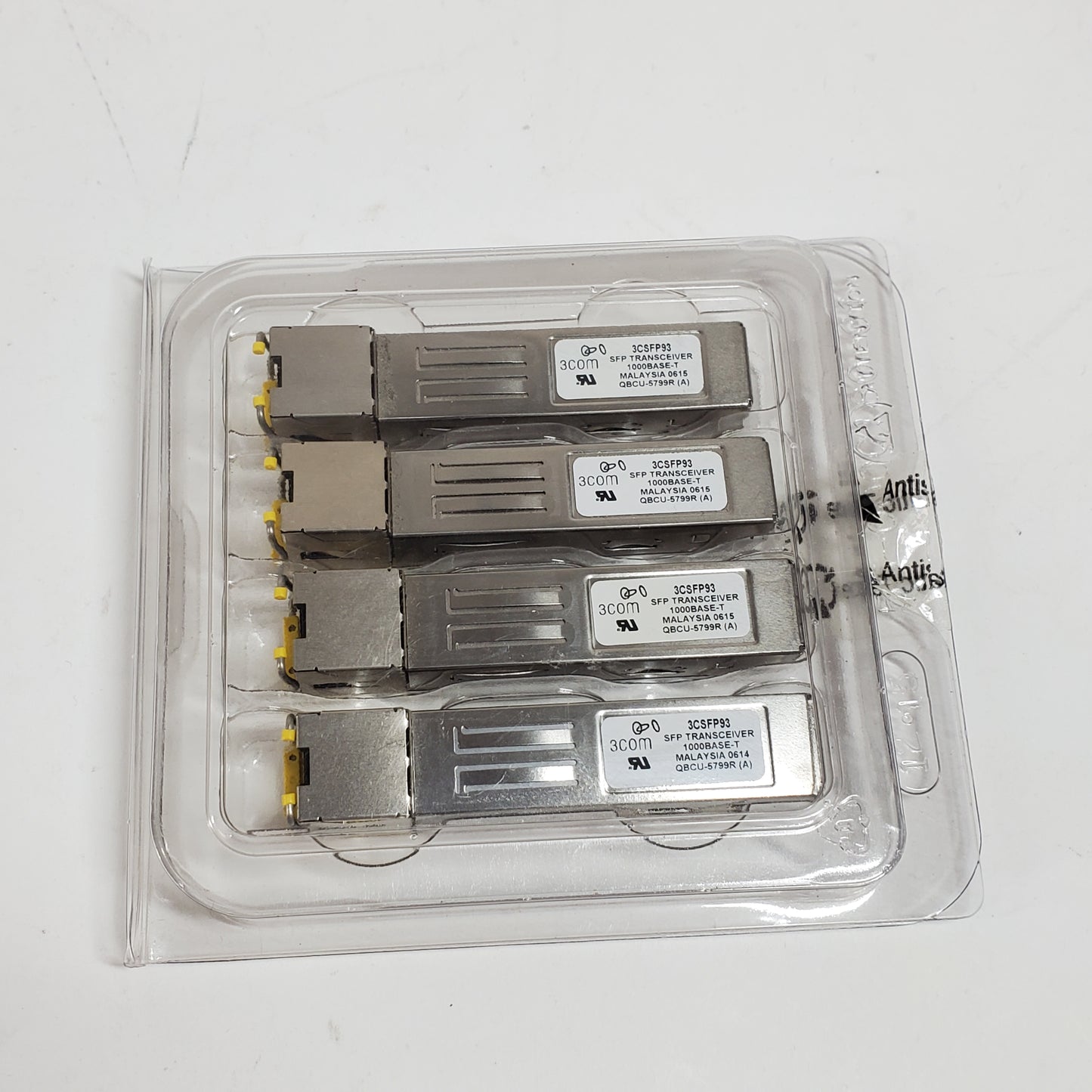 LOT OF 4 3COM 3CSFP93 TRANSCEIVER MODULE 3CSFP93