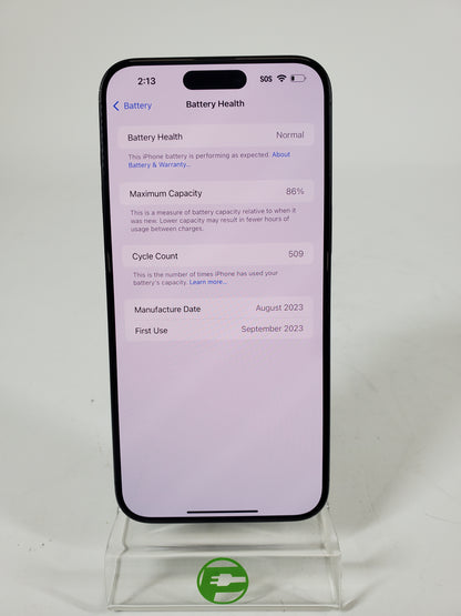 Unlocked Apple iPhone 15 Pro Max 256GB BLUE MU693LL/A