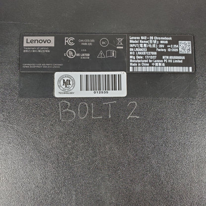 Lenovo Chromebook 80US 11" Celeron N3060 1.6GHz 4GB RAM 16GB SSD