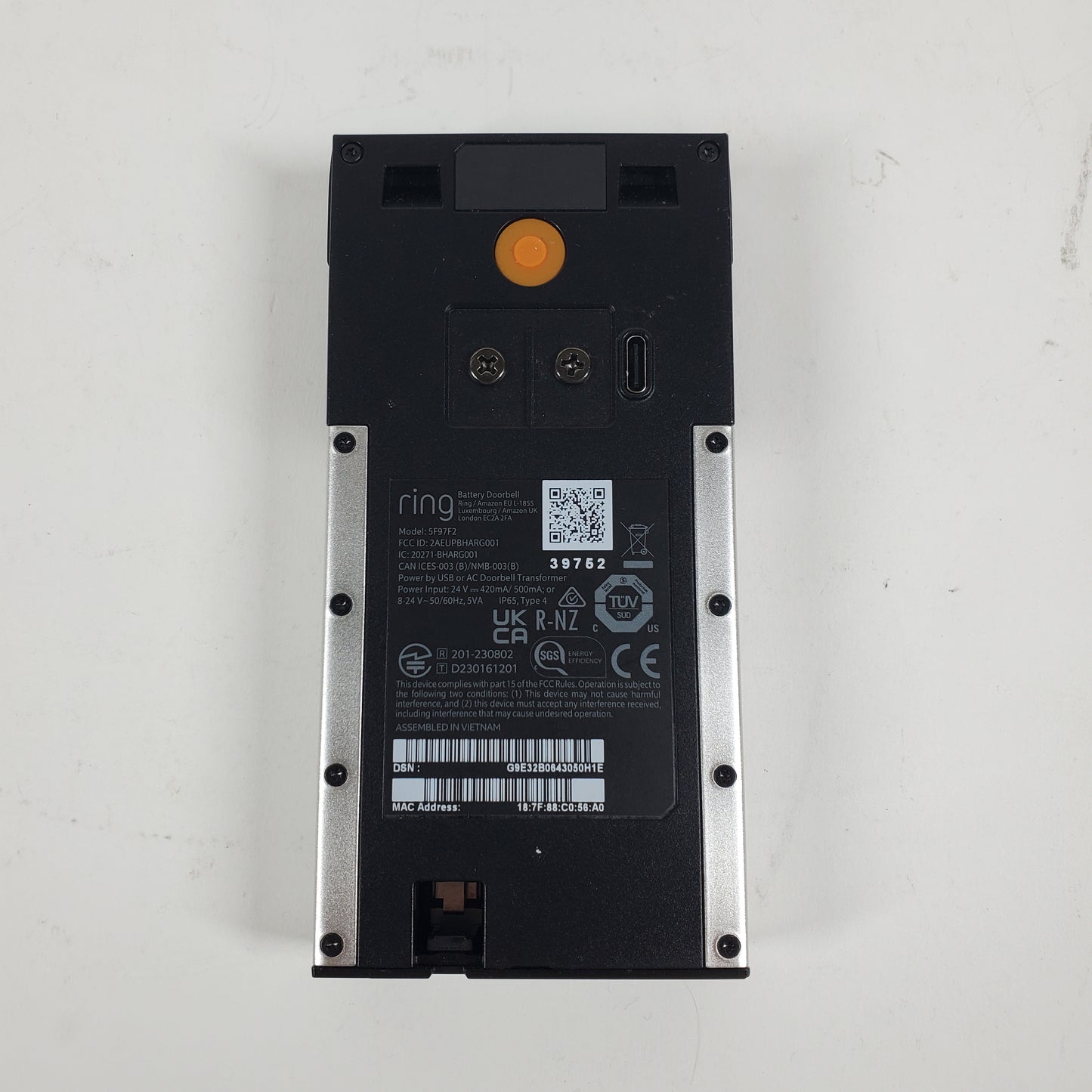 Ring Battery Doorbell Battery Doorbell 5F9F2
