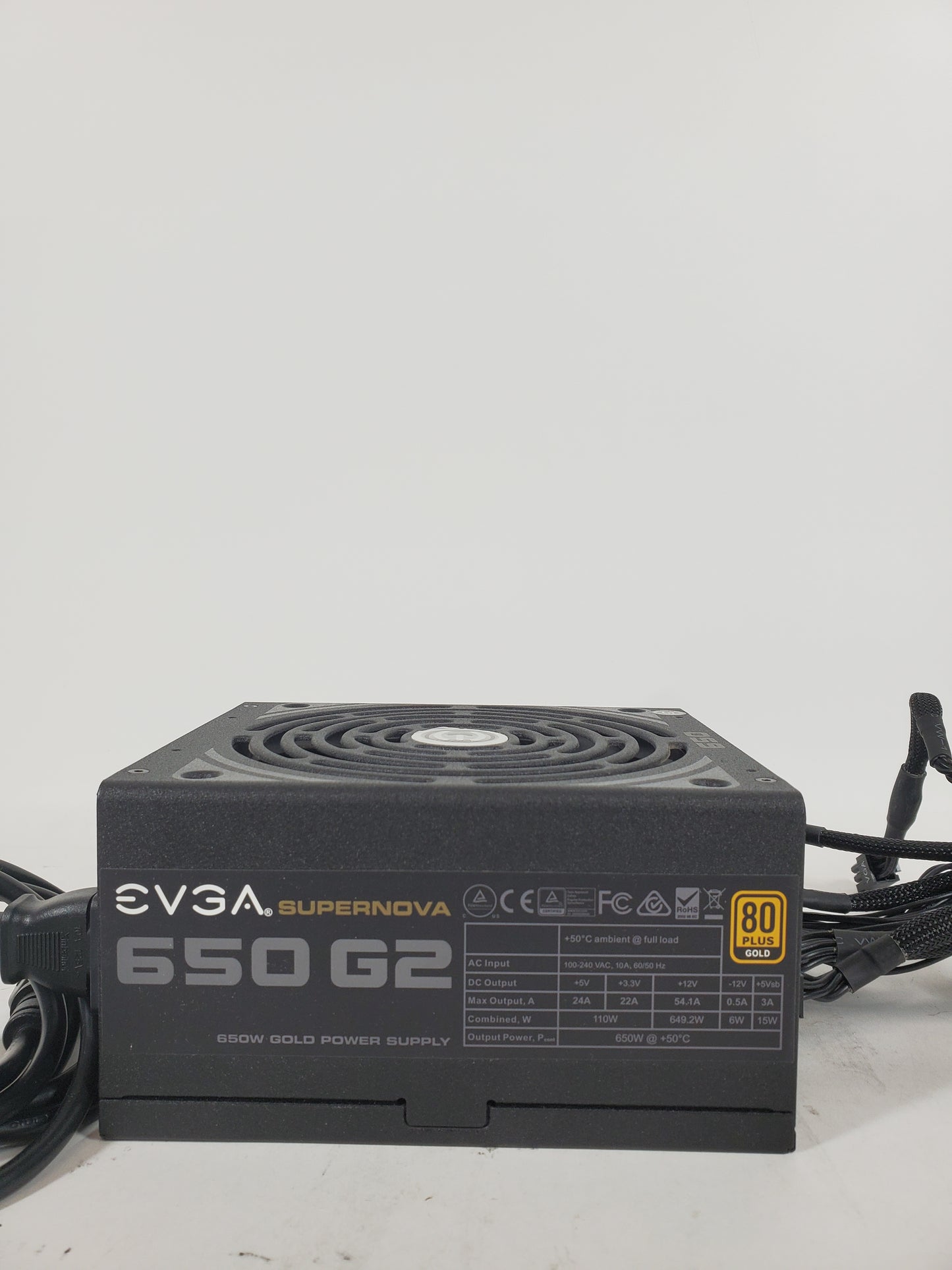 EVGA SuperNOVA 650 G2 220-G2-0650 80 Plus Gold 650W Fully Modular Power Supply
