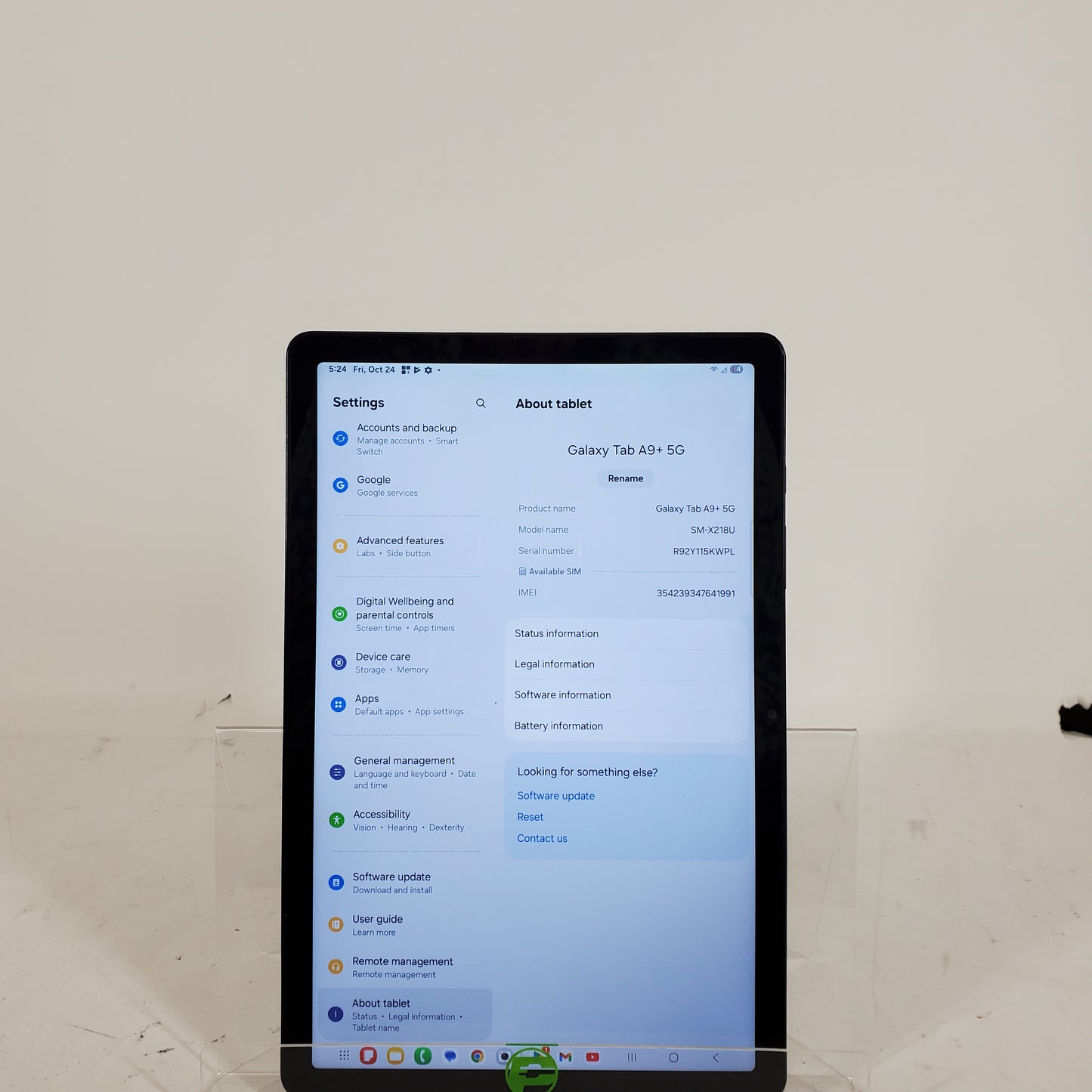 T-Mobile Samsung Galaxy Tab A9 Plus 10.9" 64GB Black SM=X218U