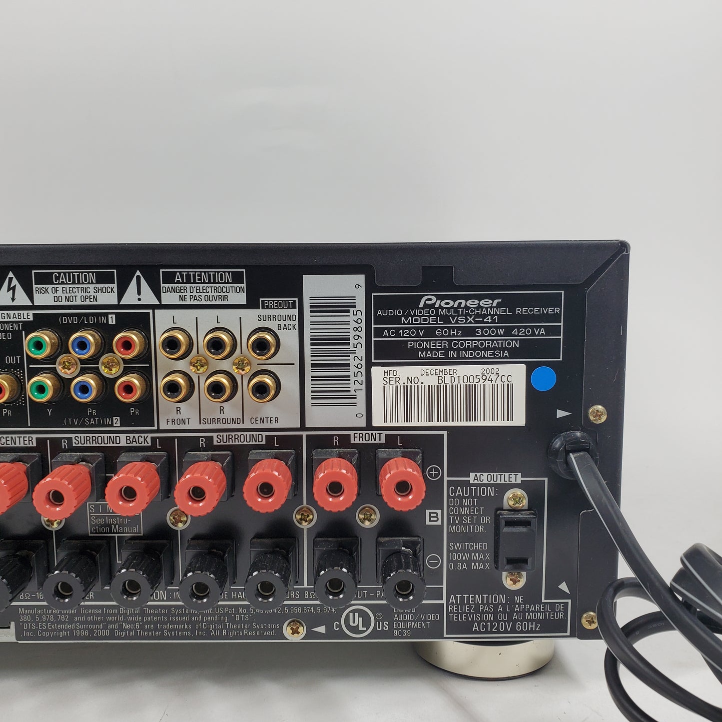 Pioneer Elite VSX-41 AV Receiver VSX-41