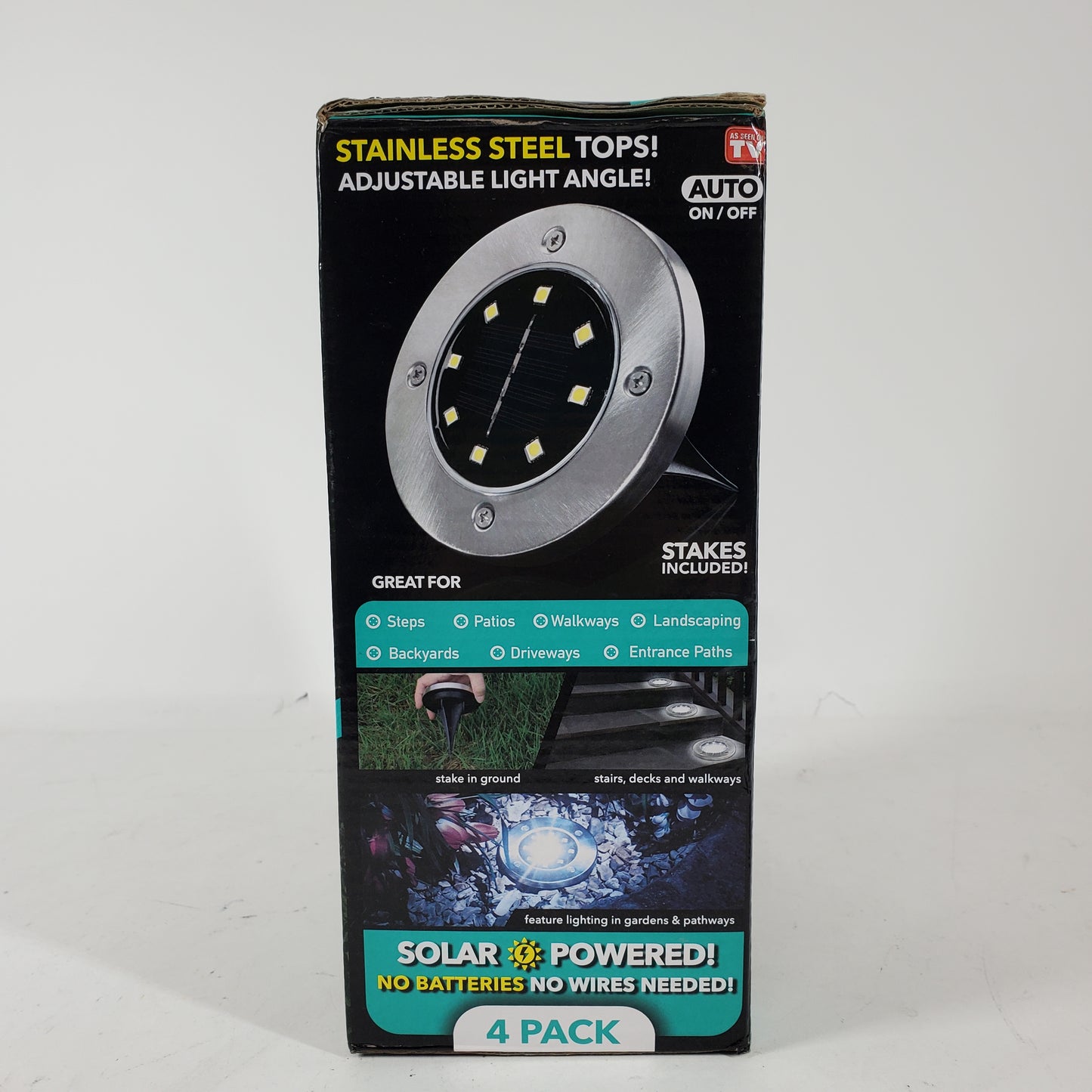 New Bell+Howell Disk Lights OUTDOOR SOLAR LIGHTS 2016FECN