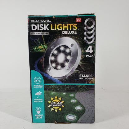 New Bell+Howell Disk Lights OUTDOOR SOLAR LIGHTS 2016FECN