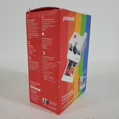 New Polaroid Go Instant Camera Generation 2 + 16 Color Photos Bundle 6282