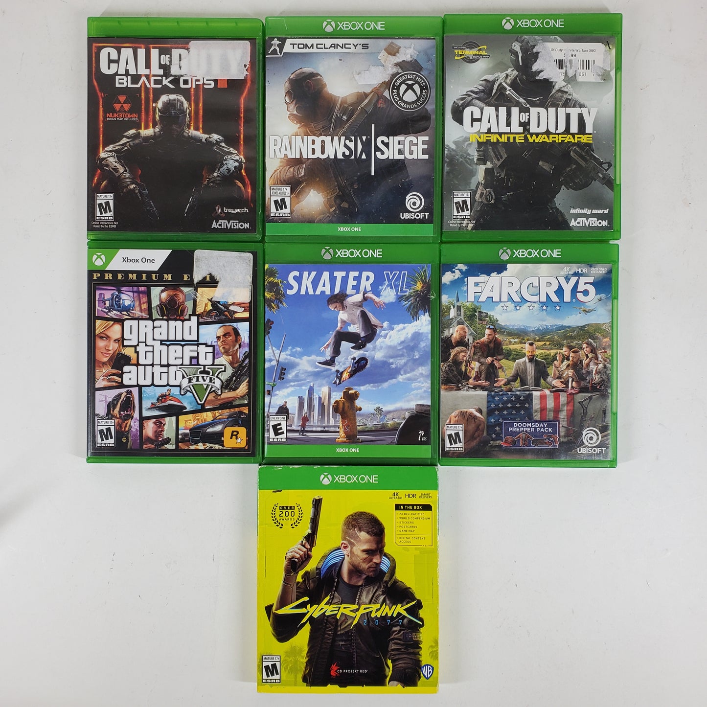Lot of 7 Microsoft Xbox One Games