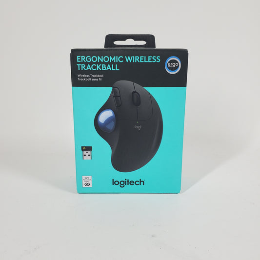 New Logitech Wireless Trackball Wireless Mouse TR0006