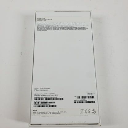 Unlocked Apple iPhone 14 Plus 128GB Red MQ3V3LL/A