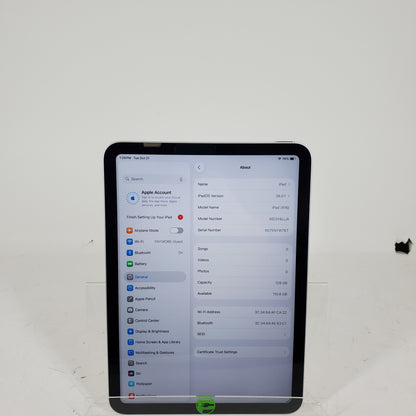 WiFi Only Apple iPad 11" (A16) 128GB Blue MD3Y4LL/A