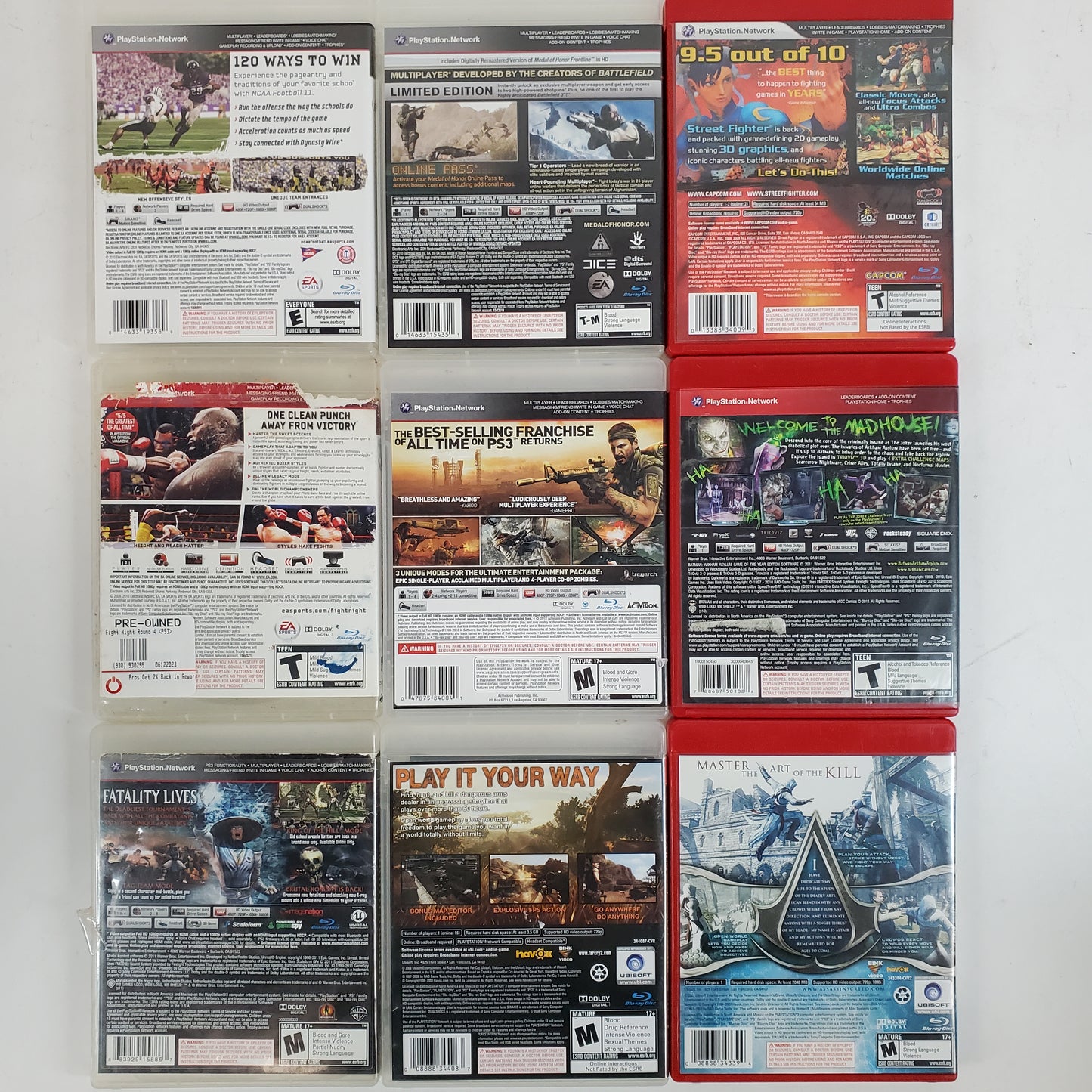 Lot of 23 Sony PlayStation 3 PS3 Games