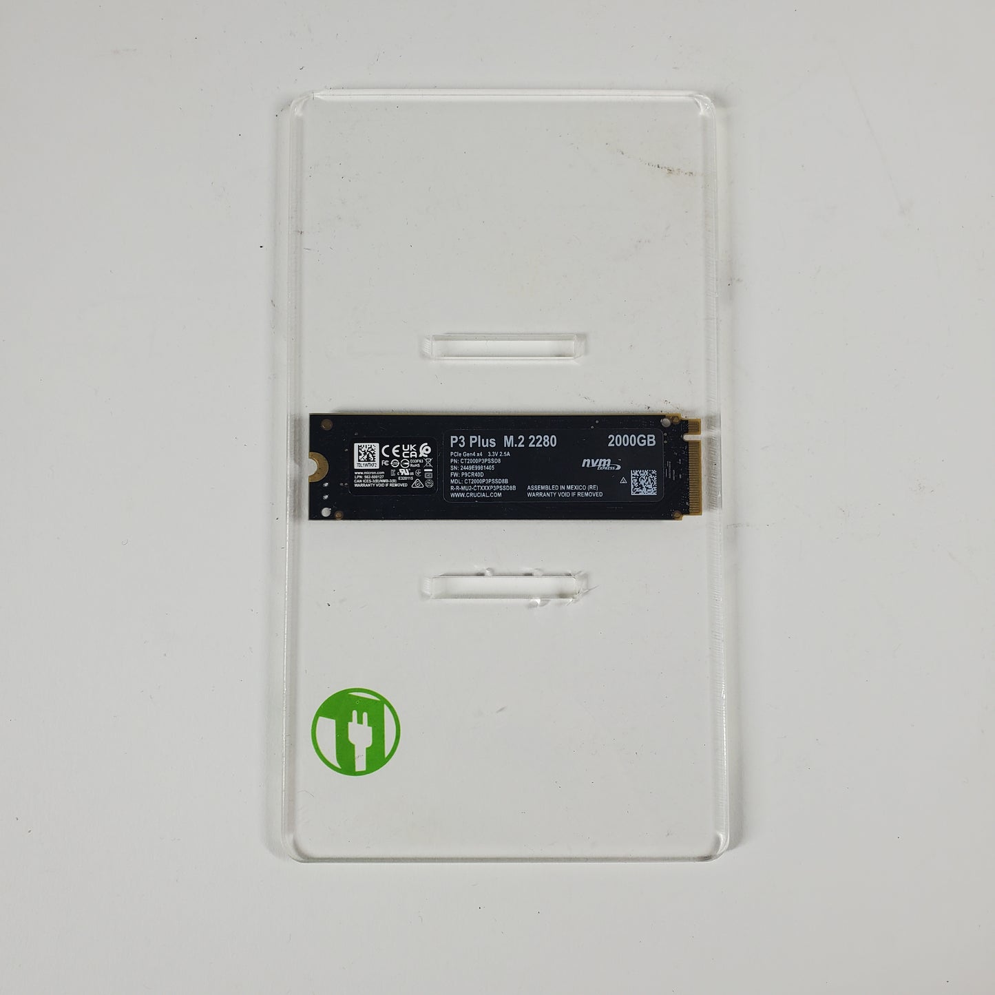 Crucial 2280mm P3 Plus 2TB M.2 NVMe Gen 4.0 x 4 SSD CT2000P3PSSD8B