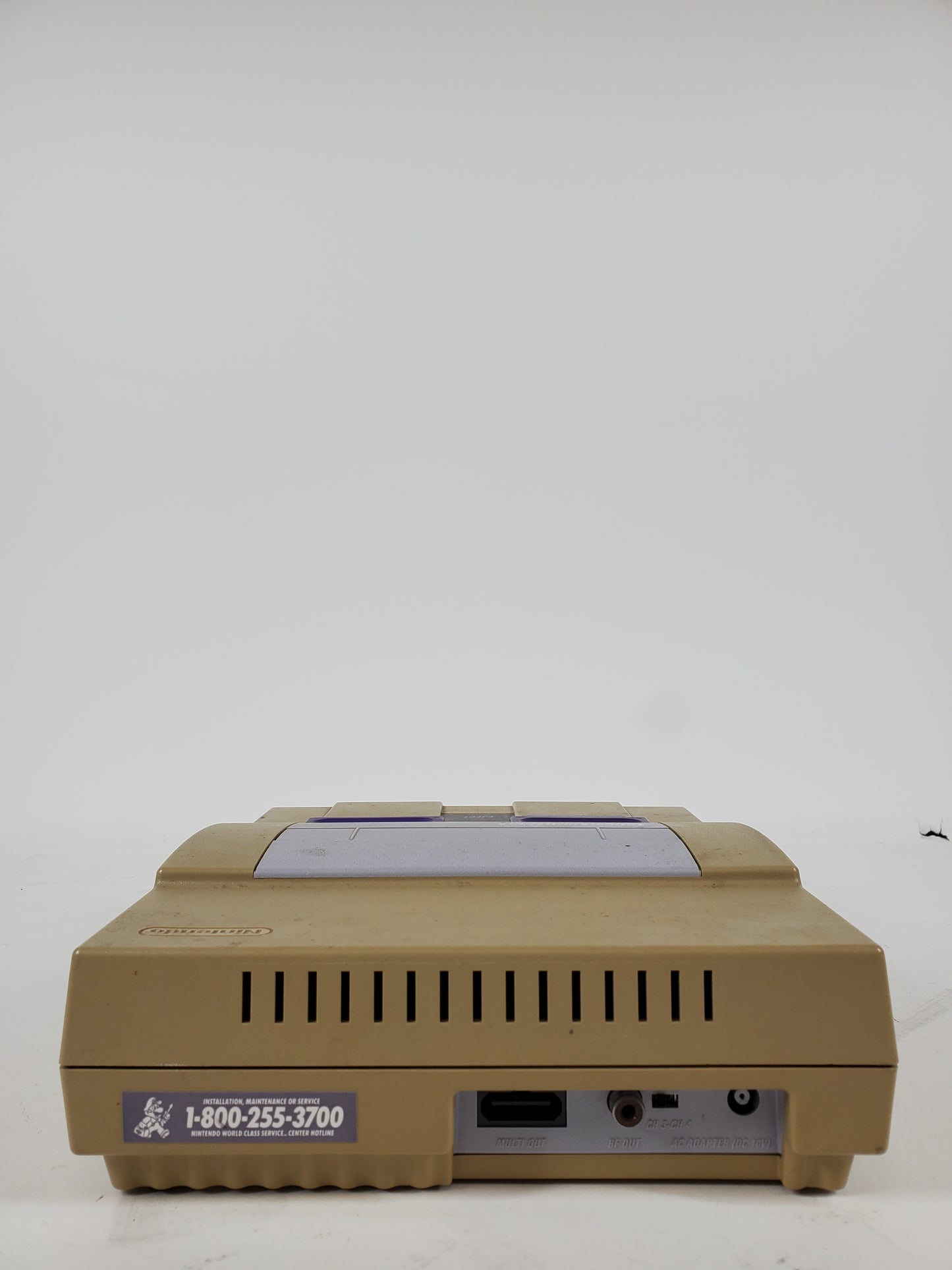Super Nintendo Entertainment System NES Video Game Console NES-001 Gray