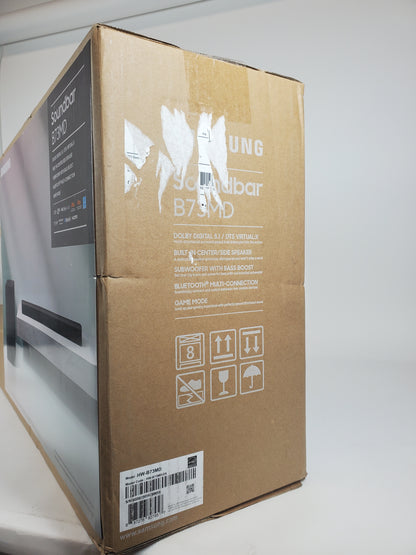 New Samsung Bluetooth Sound Bar Speaker System Black HW-B73MD/ZA