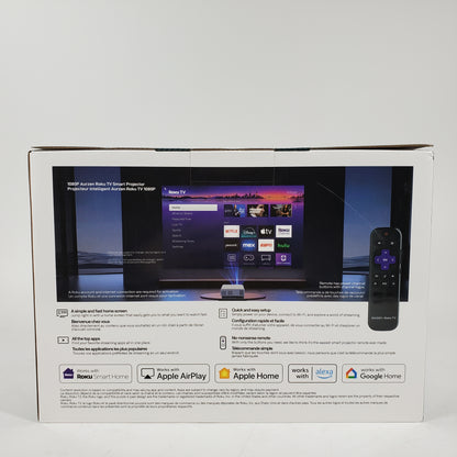 New Aurzen Eazze D1R Roku TV Smart Projector B008-BBY