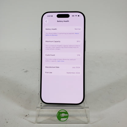 Unlocked Apple iPhone 16 Pro 128GB Black MYM93LL/A