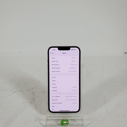 Unlocked Apple iPhone 14 128GB Purple MPUX3LL/A