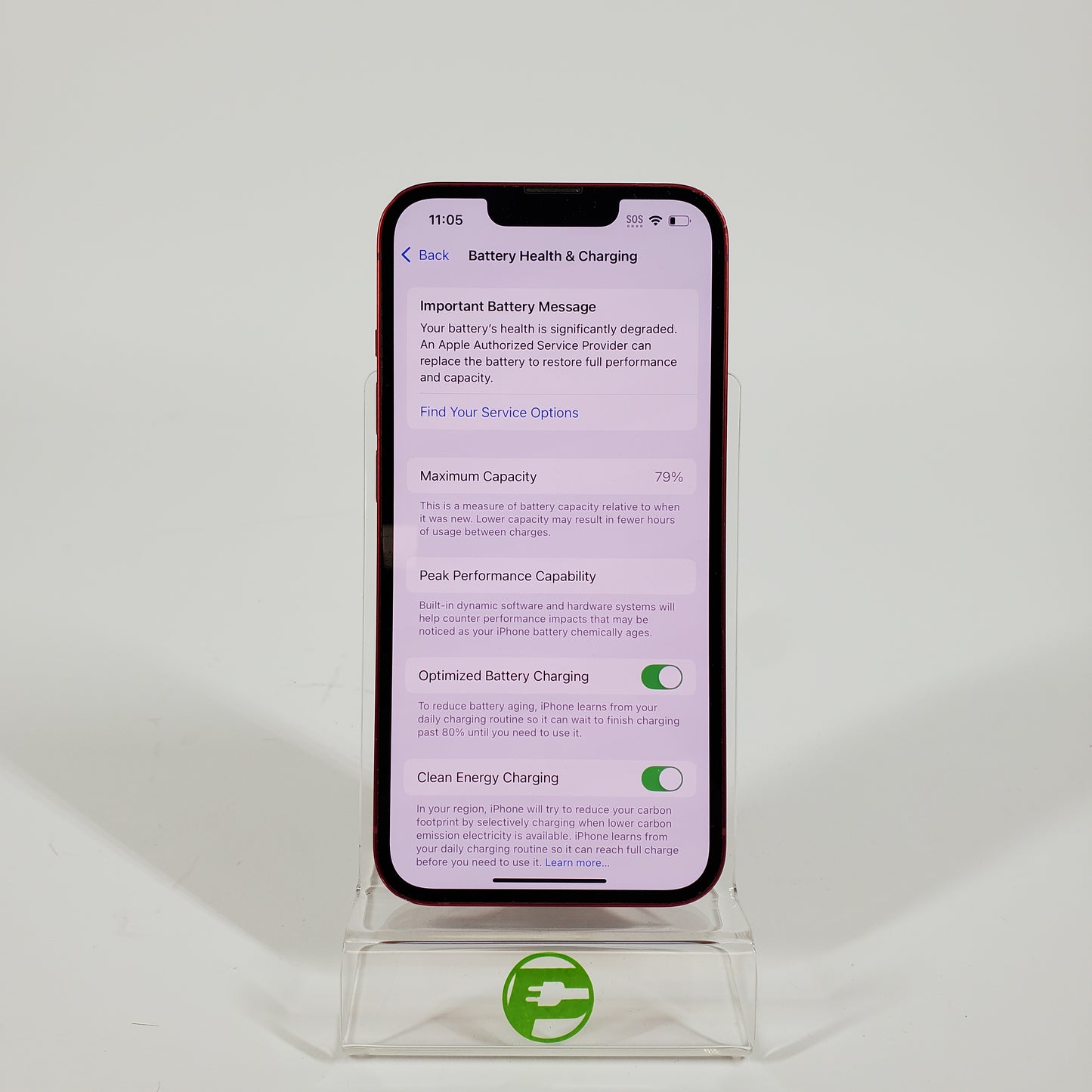 Broken Unlocked Apple iPhone 13 128GB 18.6.2 MLAA3LL/A Cracked and Battery