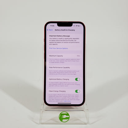 Broken Unlocked Apple iPhone 13 128GB 18.6.2 MLAA3LL/A Cracked and Battery