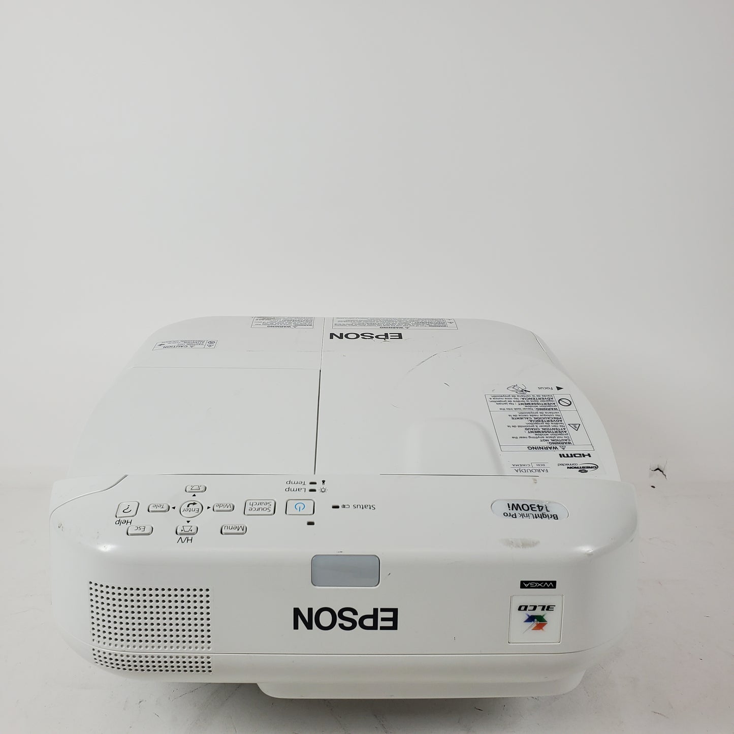 Epson Brightlink Pro 1430Wi PROJECTOR 1430I 0 LH
