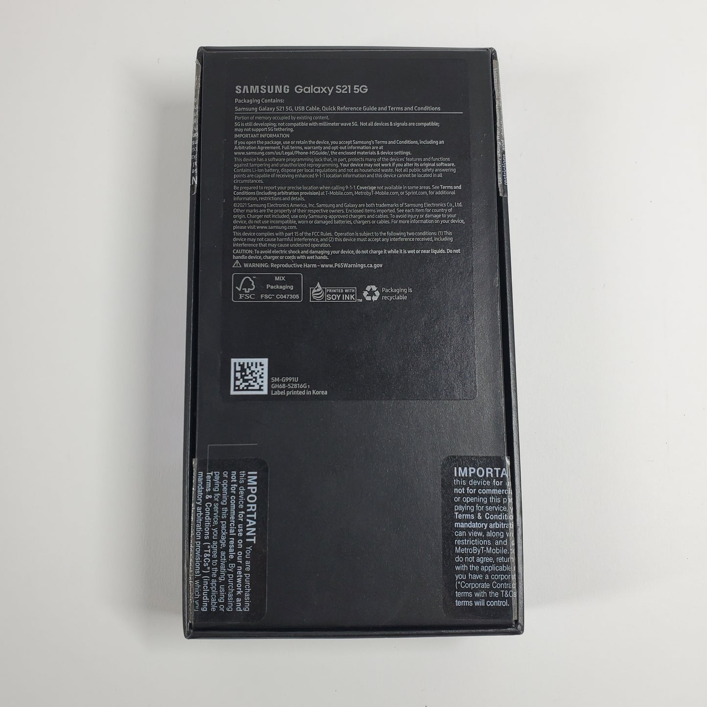 Unlocked Samsung Galaxy S21 8GB RAM 128GB SM-G991U1 Titanium Violet