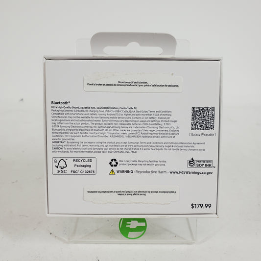 Samsung Galaxy Buds3 SM-R530 True Wireless Earbuds Silver