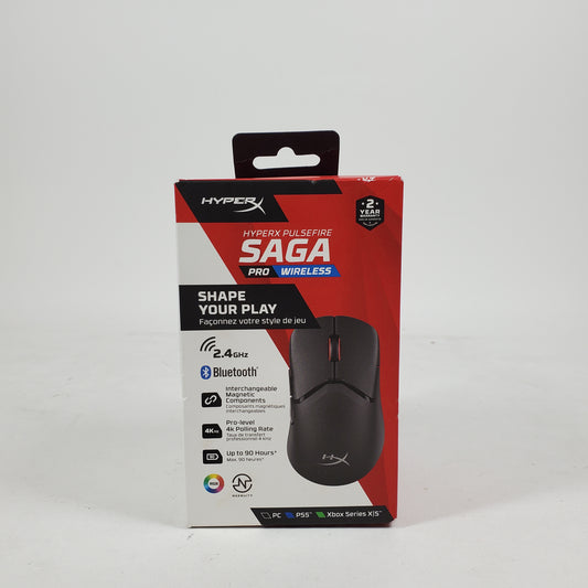 New HyperX Pulsefire Saga Pro Wireless Optical Gaming Mouse A2PB2AA