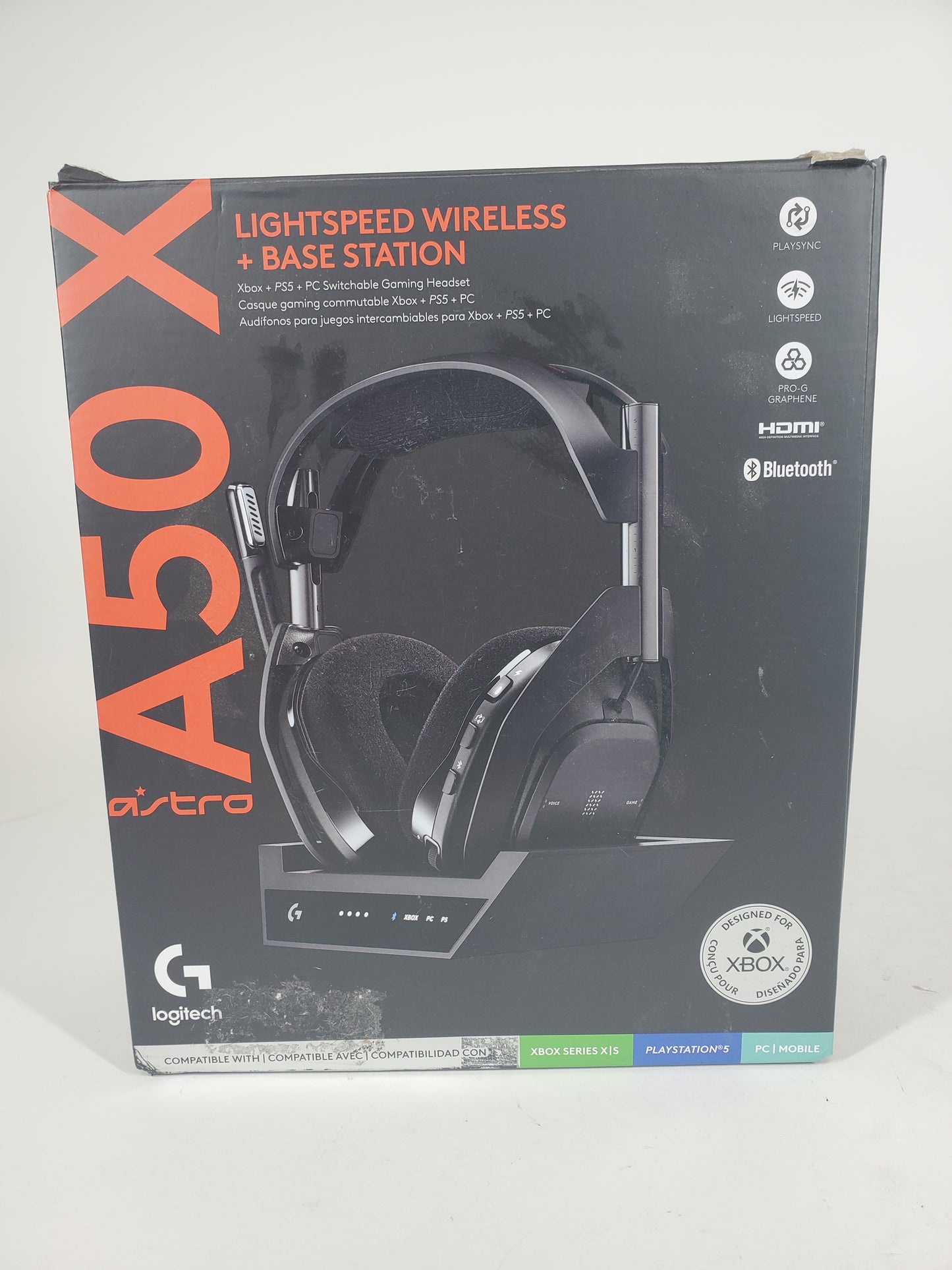 Broken Logitech A50X Lightspeed Gaming Headset Black A00186 Dosen't Hold Charge