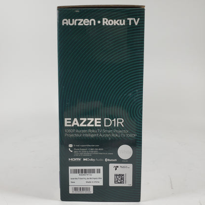 New Aurzen Eazze D1R Roku TV Smart Projector B008-BBY