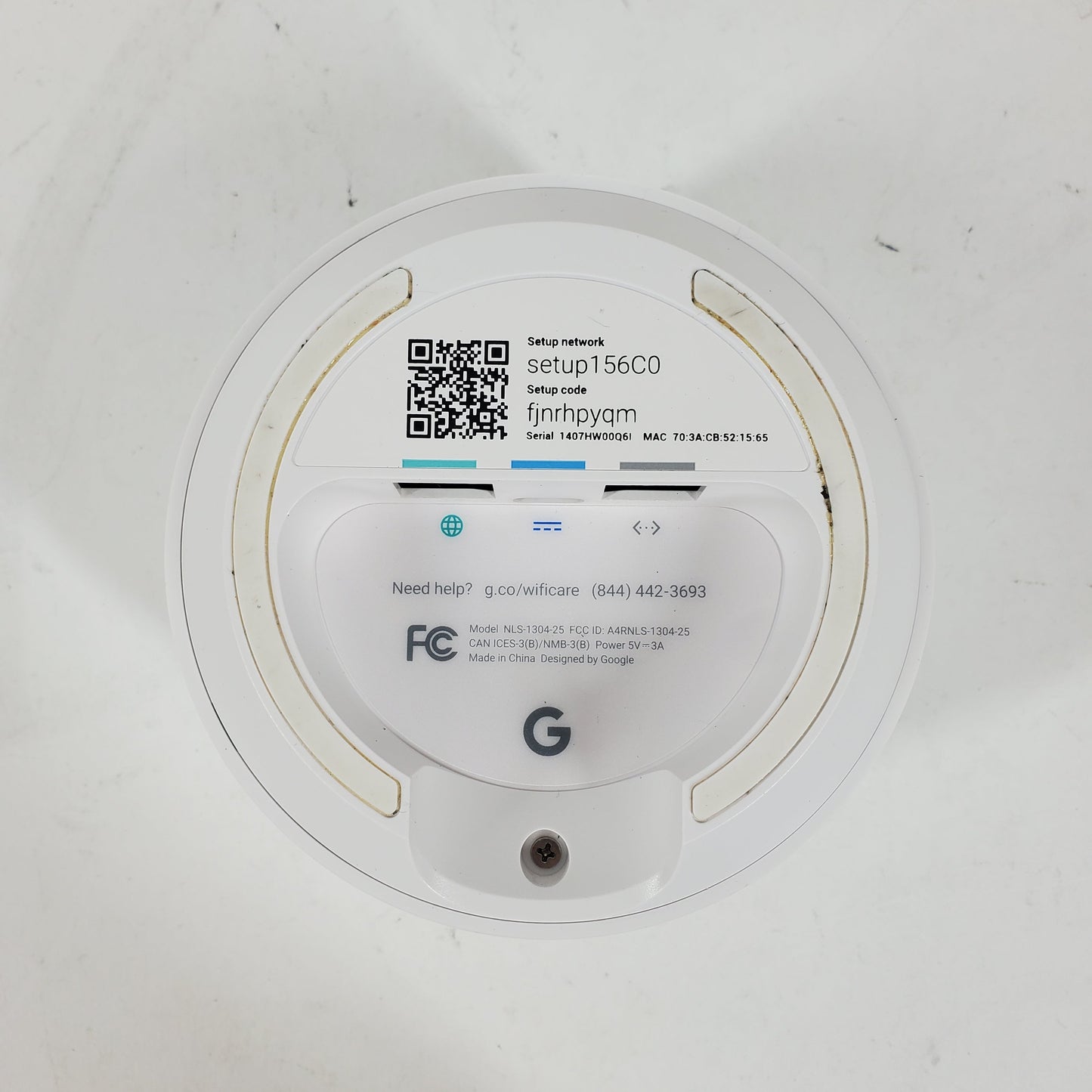 Google Mesh WIFI Router Router White NLS-1304-25