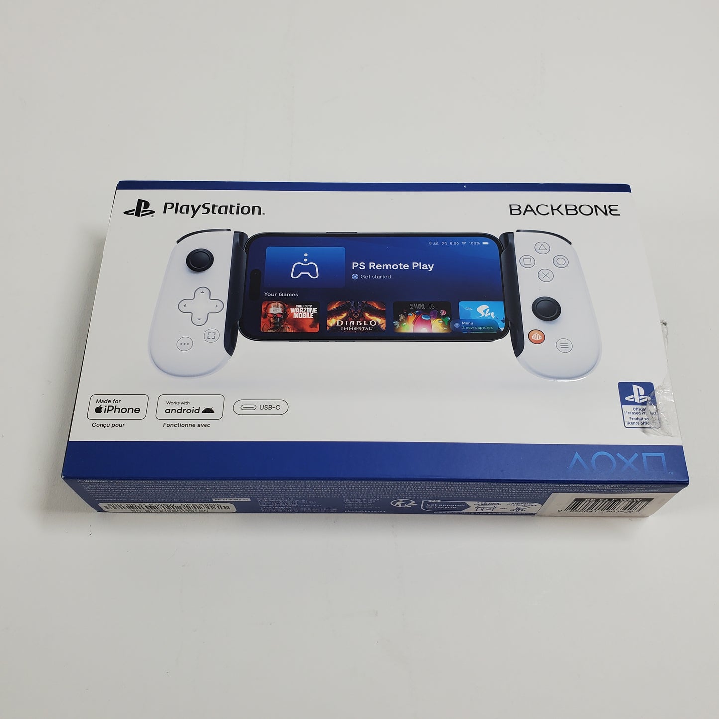 Playstation BackBone White Controller iOS / Android
