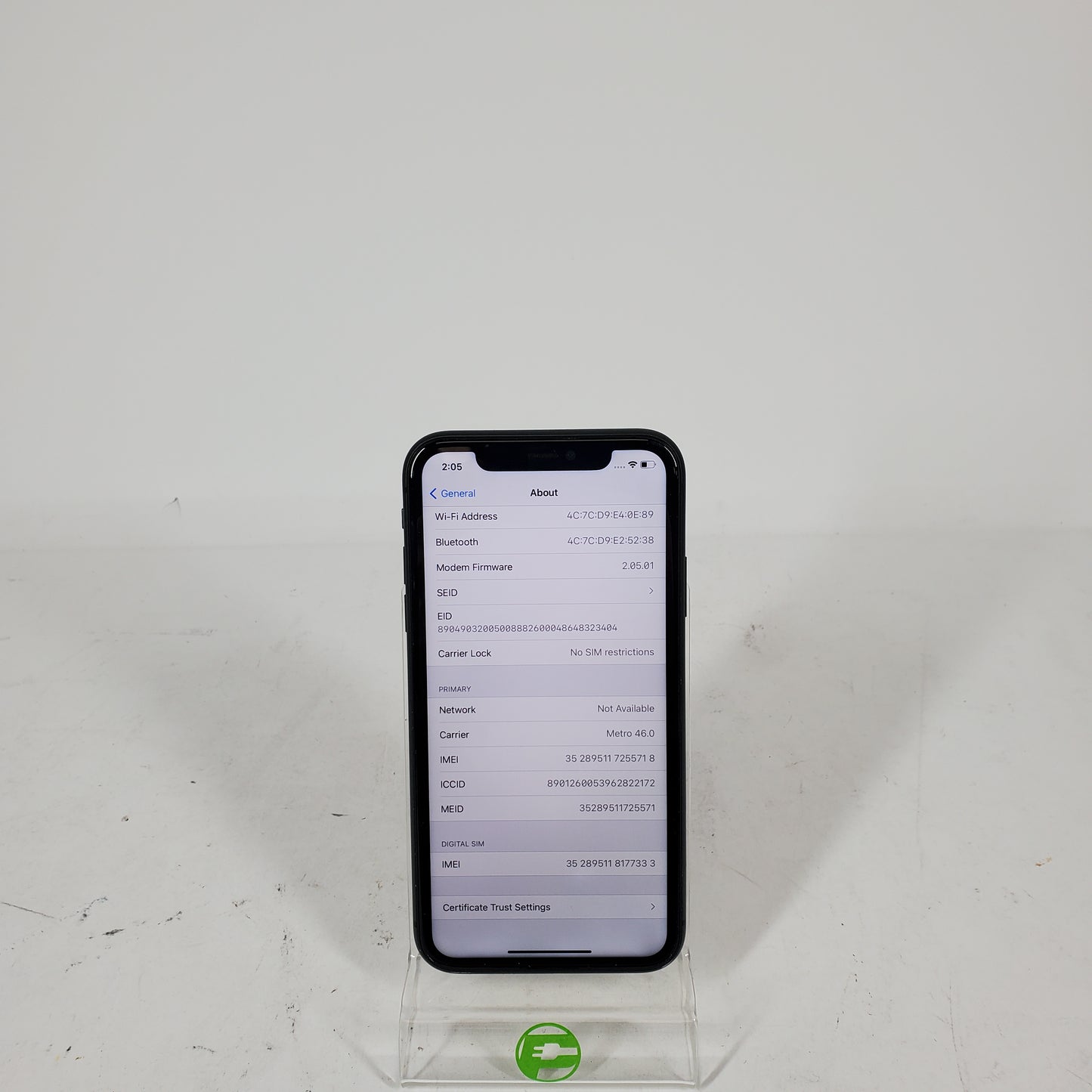 Unlocked Apple iPhone 11 64GB Black MWL72LL/A
