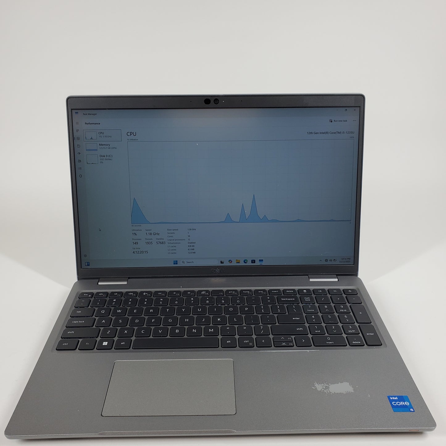 Dell Latitude 5530 15.6" i5-1235U 1.3GHz 16GB RAM 256GB SSD