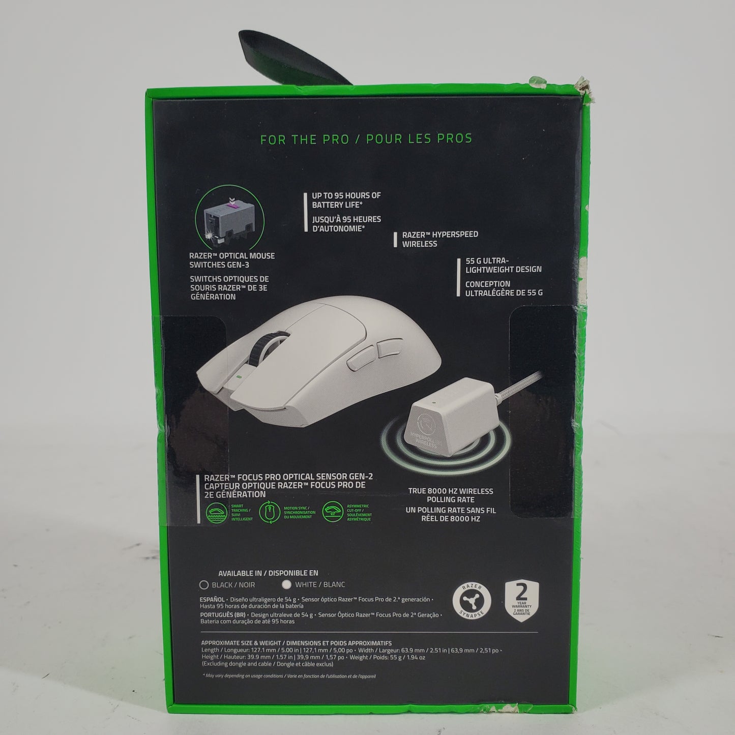 New Razer Viper V3 Pro White RZ01-05120200-R3U1 Multi-Platform