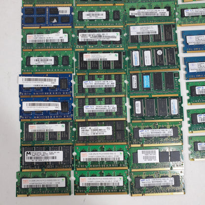 LOT OF 34 DDR2 MEMORY LAPTOP AND DESKTOP RAM