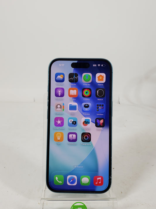 Broken T-Mobile Apple iPhone 16 128GB 26.0 MYAW3LL/A CRACKED SCREEN