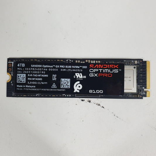 SanDisk 2280mm OPTIMUS GX PRO  4TB PCIe 5.0 x4 / NVMe SSD SDSP82400TAN