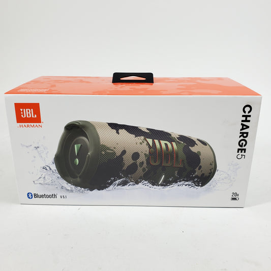 JBL Charge 5 Portable Waterproof Bluetooth Speaker Camo JBLCHARGE5BLKAM