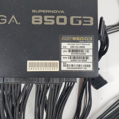 EVGA 850 G3 220-G3-0850-X1 80 Plus Gold 850 W Fully Modular ATX12V / EPS12V
