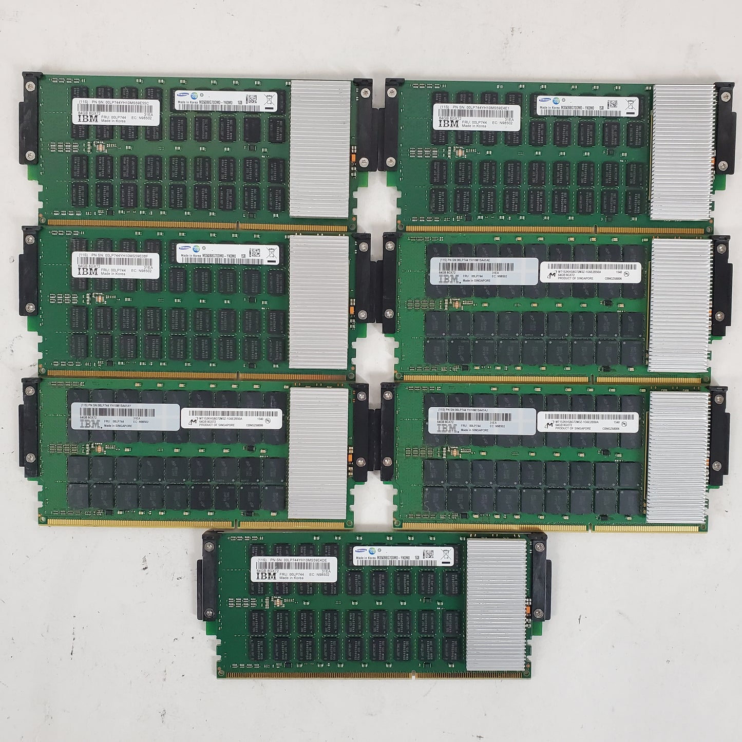 IBM 64gb 31ea lot of 7 SERVER RAM  31EA