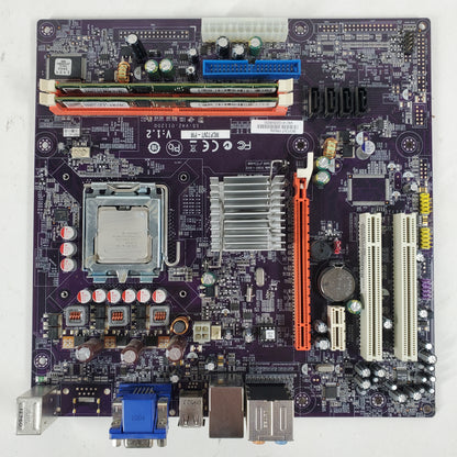 ECS mcp73vt-pm LGA 775 microATX DDR2  INTEL CELERON 450 3GB RAM PC2-6400 COMBO
