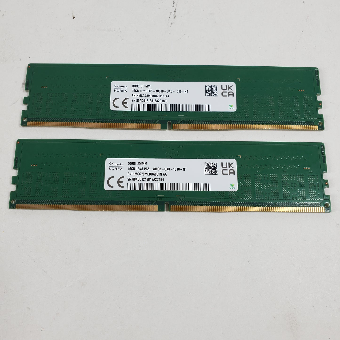 SK Hynix 4800B 32GB (2x16GB) RAM DDR5 4800MHz HMCG78MEBUA081N