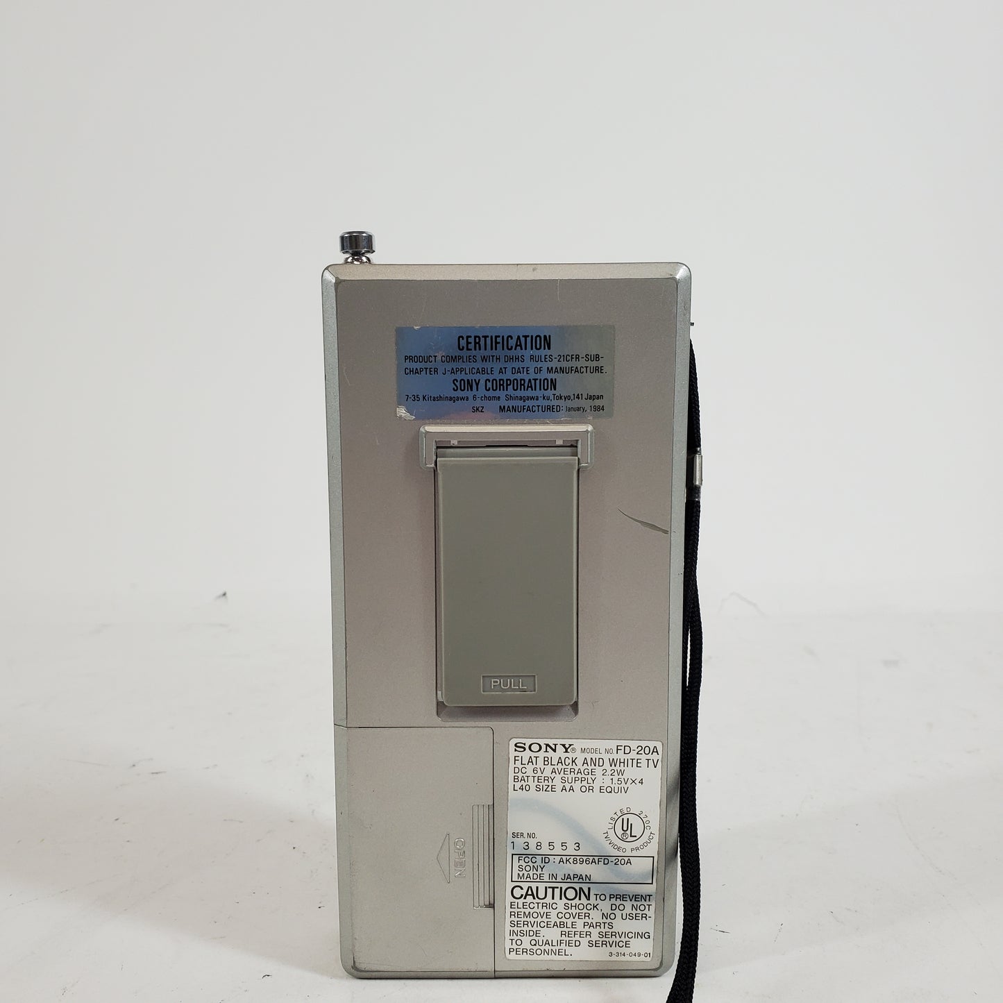 Sony Watchman FD-20A Portable Pocket Television FD-20A