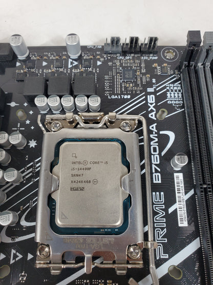 Broken ASUS PRIME B760M-A AX6 II LGA 1700 microATX and Intel i5-14400F Combo