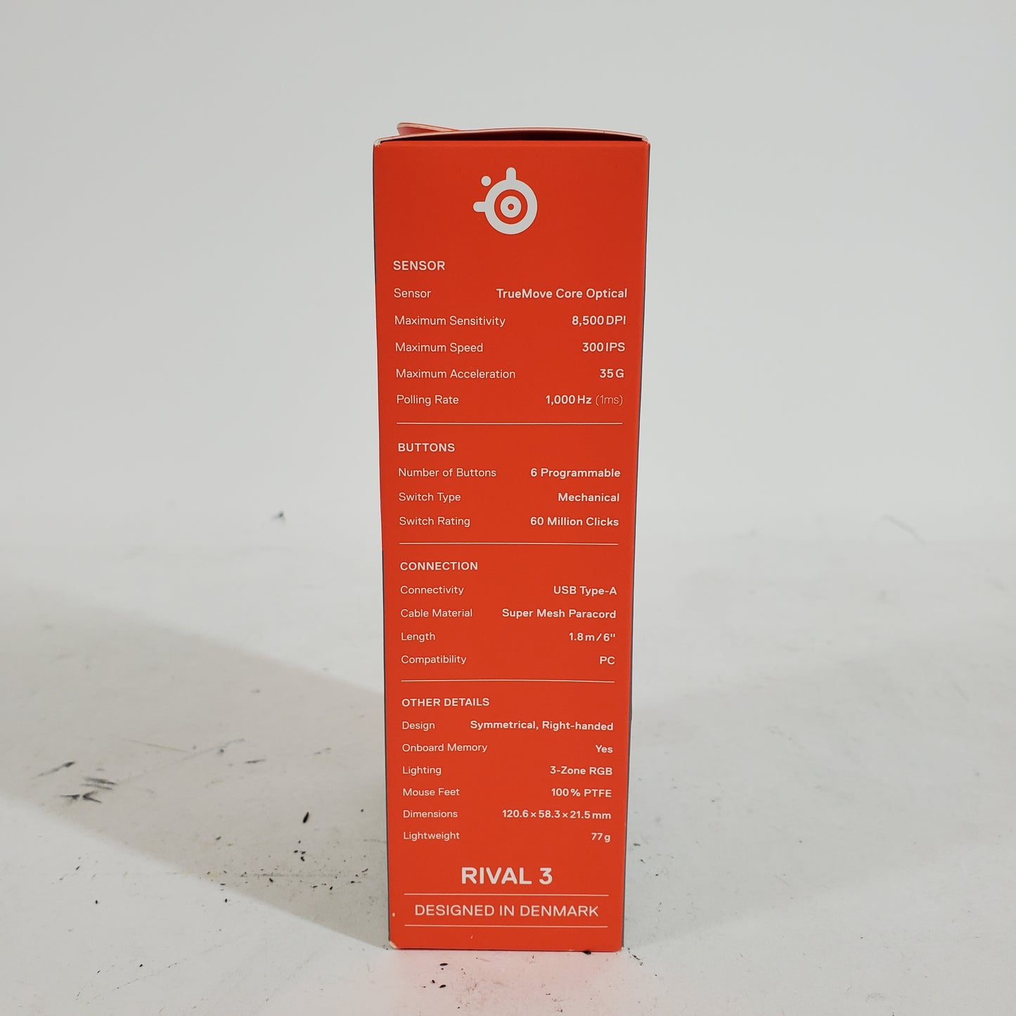 New SteelSeries Rival 3 Gaming Mouse M-00018