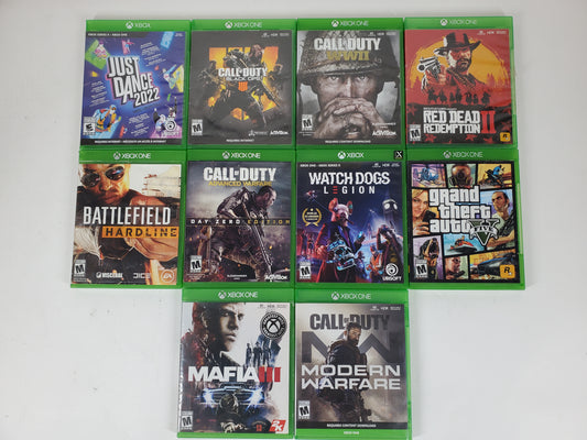 Lot of 10 Microsoft Xbox One Games